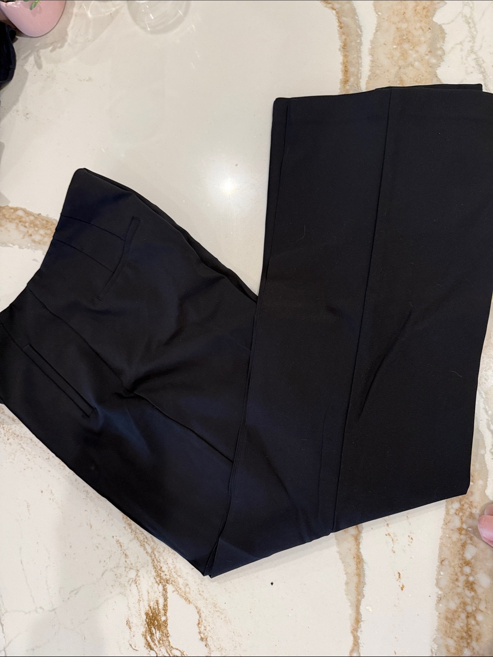 Rachel Zoe Black Straight-Leg Pants